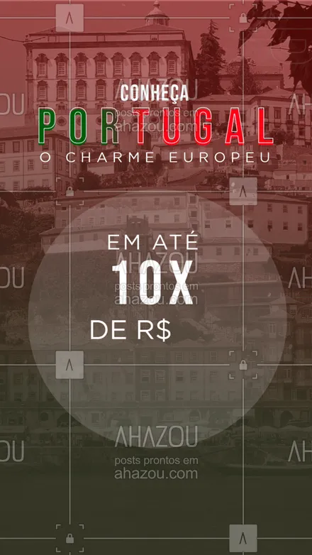 posts, legendas e frases de agências & agentes de viagem para whatsapp, instagram e facebook: Nunca foi tão fácil conhecer os charmes de Portugal. Aproveite nossos pacotes promocionais em até 10 X de [$]. ?✈ #viageminternacional #viagens #viagem #AhazouTravel 
