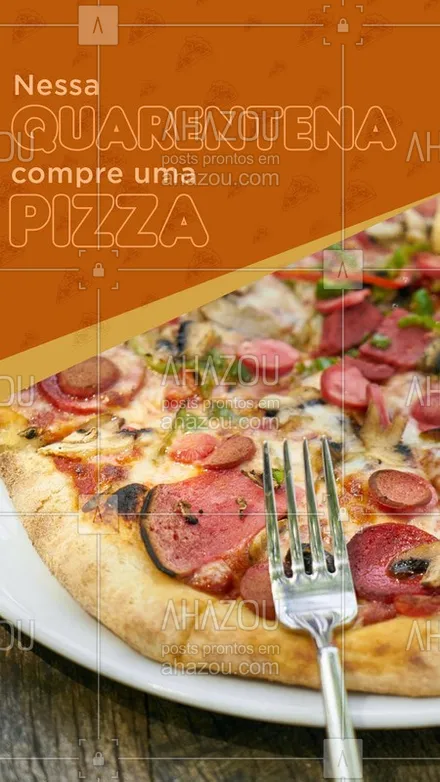 posts, legendas e frases de pizzaria para whatsapp, instagram e facebook: Compre 1pizza família e leve 5 pizzas brotinhos! Vem que a aqui a gente não tem miséria na promoção!? Pelo pelo ?whatsapp (00) 0000-0000.#ahazou #fiqueemcasa #pizza #pizzaria #food 
