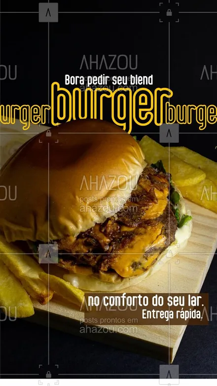 posts, legendas e frases de hamburguer para whatsapp, instagram e facebook: Aqui você pode pedir nossos hamburgueres pelo delivery. E o melhor, entrega grátis na região.
Aproveite!
#ahazoutaste  #hamburgueria  #burgerlovers  #burger  #artesanal 