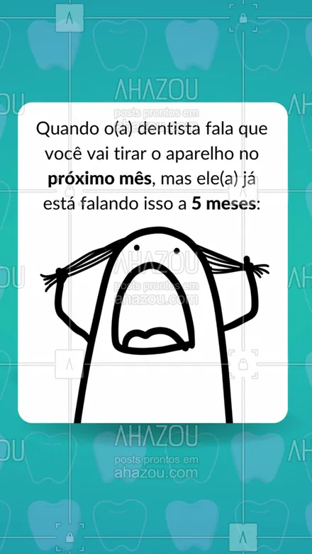 posts, legendas e frases de odontologia para whatsapp, instagram e facebook: Em defesa dos dentistas, isso é mais comum do que parece e não acontece só com você. 😂 #engraçado #meme #odonto #ahazousaude #odontologia #bemestar 