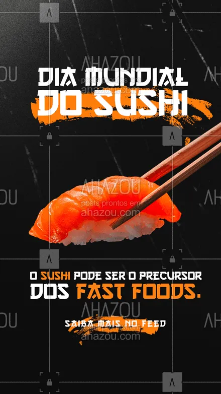 posts, legendas e frases de cozinha japonesa para whatsapp, instagram e facebook: Se você acha que fast food é só hambúrguer, você errooou!🍣🍙
No Japão, no início de 1.800, o sushi se tornou uma espécie de fast food, nesta época que centenas de restaurantes surgiram por lá com a ideia de oferecer comida rápida e produzida em grande escala. O sushi era marinado em molho de soja para garantir a preservação do peixe.   🤤🤤

#ahazoutaste #sushi #curiosidade #preferido #diamundialdosushi  #sushilovers  #comidajaponesa  #japa #fastfood