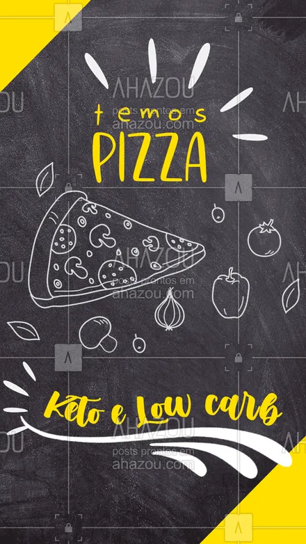 posts, legendas e frases de pizzaria, saudável & vegetariano para whatsapp, instagram e facebook: Pizza Deliciosa e com poucas calorias! ?? 

#ahazoutaste  #pizzaria #pizza #pizzalife #fit #keto #lowcarb