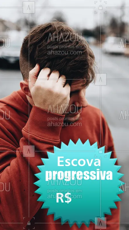 posts, legendas e frases de barbearia para whatsapp, instagram e facebook: Agende seu horário! #escovaprogressiva #ahazou #cabelo