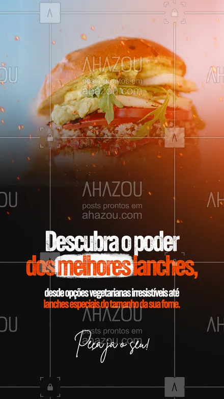 posts, legendas e frases de hamburguer para whatsapp, instagram e facebook: status para whatsapp #ahazoutaste #AhazouPack