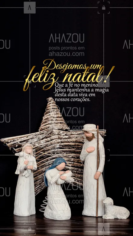 posts, legendas e frases de igrejas & espiritualidade cristã para whatsapp, instagram e facebook:  Que nesta data tão importante possamos celebrar o verdadeiro significado do natal, o nascimento de Jesus. #ahznoel #AhazouFé #fe #feliznatal #jesus #AhazouFé 