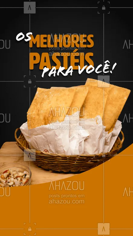 posts, legendas e frases de pastelaria  para whatsapp, instagram e facebook: Nossa meta é trazer os melhores pasteis. Experimente! #ahazoutaste #foodlovers  #instafood  #pastelaria  #pastelrecheado  #amopastel  #pastel 