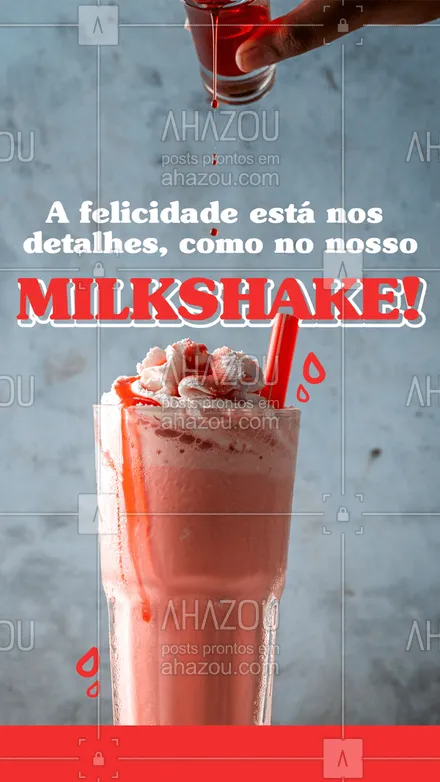posts, legendas e frases de gelados & açaiteria para whatsapp, instagram e facebook: Escolha o seu sabor favorito e venha tomar o seu milkshake! 😋
#milkshake #sorvete #ahazoutaste  #sorveteria  #gelados  #icecream 