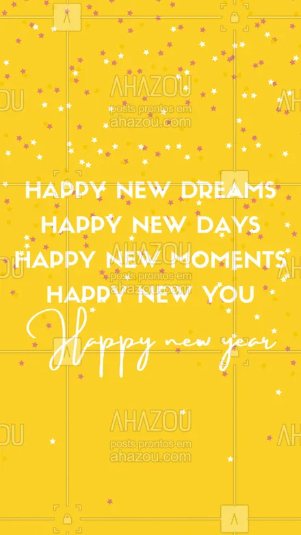 posts, legendas e frases de línguas estrangeiras para whatsapp, instagram e facebook: Um ano novo se inicia e com ele novas oportunidades para ser feliz. Happy new year #AhazouEdu  #ahznoel #newyear #anonovo #felizanonovo