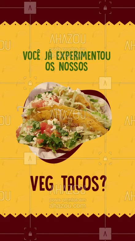 posts, legendas e frases de cozinha mexicana para whatsapp, instagram e facebook: Tacos já são tudo de bom, os vegetarianos não dá pra pedir só um! 🤤🤤
#ahazoutaste #texmex #veg #veggie #vegetariano  #vivamexico  #cozinhamexicana  #comidamexicana #tacos #vegtacos