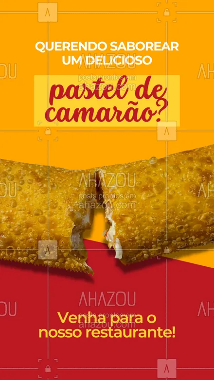 posts, legendas e frases de pastelaria  para whatsapp, instagram e facebook: Estamos esperando por você, venha para o nosso espaço. 😋🦐 #ahazoutaste #amopastel #pastel #pastelaria #pastelrecheado #delivery #pasteldecamarão