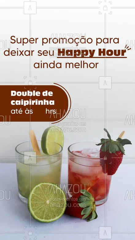 posts, legendas e frases de bares para whatsapp, instagram e facebook: O drink mais AMADO do Brasil com promoção para você e seus amigos bebemorarem da melhor maneira, venha e aproveite! 🍻 #happyhour #bar #ahazoutaste #lounge #promoção #cerveja
