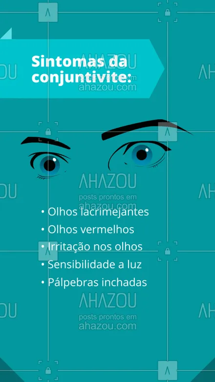 posts, legendas e frases de óticas para whatsapp, instagram e facebook: Os sintomas variam de acordo com o tipo de conjuntivite. Por isso, a qualquer sinal de sintoma de conjuntivite, procure ajude profissional. 🩺 #conjuntivite #olhos #AhazouÓticas #otica #oticas #oculosdesol #oculosdegrau #oculos