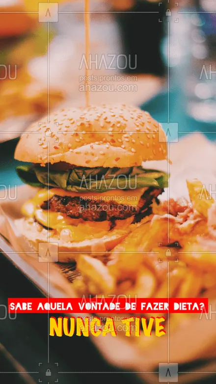 posts, legendas e frases de hamburguer para whatsapp, instagram e facebook: Desconheço! ? #alimentaçao #comida #ahazoualimentaçao #dieta #fitness
