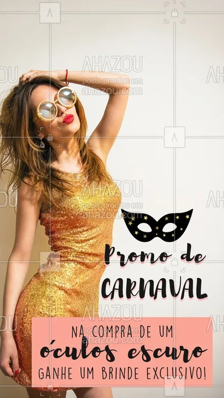 posts, legendas e frases de acessórios para whatsapp, instagram e facebook: Pra sair arrasando nos bloquinhos! ?#moda  #loja  #acessorios  #beleza  #ahazou #look #carnaval