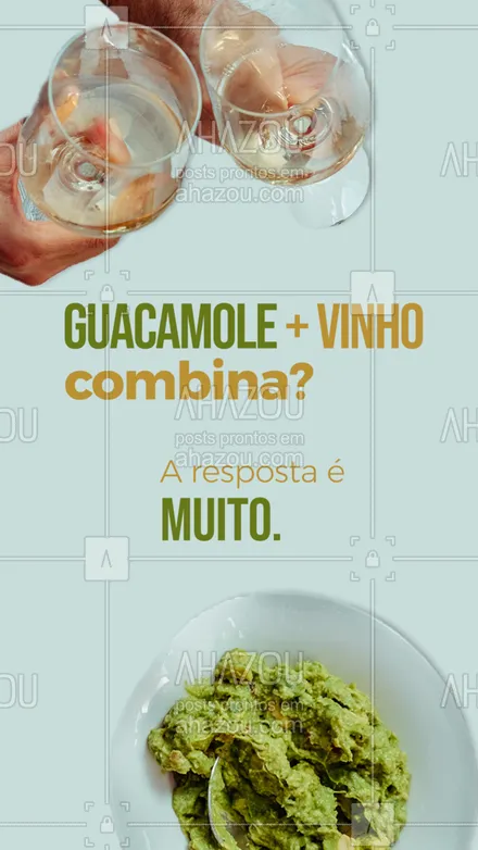 posts, legendas e frases de cozinha mexicana para whatsapp, instagram e facebook: Se você ama vinho e ama um bom guacamole, pode se jogar nessa combinação. O vinho branco harmoniza perfeitamente com o frescor do guacamole, de preferência os vinhos Chardonnay. #comidamexicana #cozinhamexicana #nachos #texmex #vivamexico #ahazoutaste#dicas #sabor #qualidade #tradição