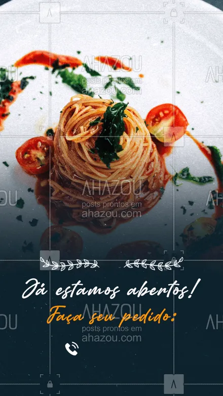 posts, legendas e frases de cozinha italiana para whatsapp, instagram e facebook: Show de massa! Faça seu pedido pelo delivery! #ahazoutaste  #pasta #italianfood #restauranteitaliano #italy #cozinhaitaliana #massas #comidaitaliana #delivery #pedido