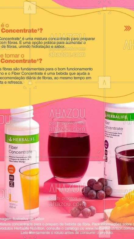 posts, legendas e frases de herbalife para whatsapp, instagram e facebook: ​O Fiber Concentrate já está na sua rotina?​
_
Além de contribuir para a ingestão diária de fibra alimentar, o nosso Fiber Concentrate é delicioso e pode ser usado para preparar diversas bebidas. Que tal conhecer um pouco mais sobre os benefícios do nosso suplemento de fibra líquida? Arraste para o lado e confira!​

#HerbalifeNutrition #HerbalifeBrasil #FiberConcentrate #Fibras #FibraLiquida #SaudeBemEstar #Nutricao #Saude #BemEstar #ahazouherbalife #ahazourevenda