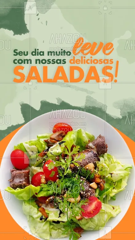 posts, legendas e frases de marmitas, à la carte & self service, saudável & vegetariano para whatsapp, instagram e facebook: Conheça e saboreie nosso menu de saladas! #salada #comidadeverdade #ahazoutaste #fit #saudavel