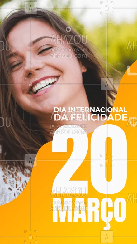 posts, legendas e frases de posts para todos para whatsapp, instagram e facebook: Hoje é o dia da Felicidade! Aproveite.
#ahazou #felicidade #diade #alegria #vem