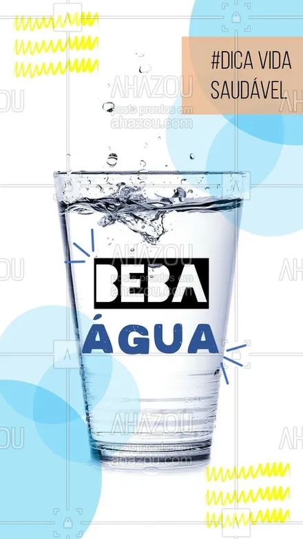 posts, legendas e frases de assuntos variados de Saúde e Bem-Estar para whatsapp, instagram e facebook: Você sabia que beber 2 litros de água por dia mantém seu corpo saudável e hidratado?#dicas #vidasaudavel #ahazou #bebaagua