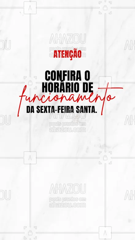 posts, legendas e frases de posts para todos para whatsapp, instagram e facebook: Agora que você já sabe nosso horário de funcionamento da sexta-feira santa. Reserve um tempinho e venha nos visitar. #postdecomunicado #aviso #comunicado #ahazou #horario #horáriodefuncionamento #sextefeirasanta #informação
