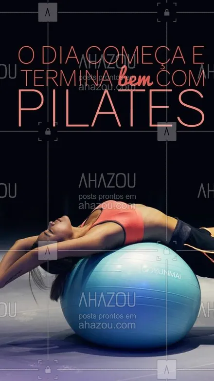 posts, legendas e frases de pilates para whatsapp, instagram e facebook: Pilates é vida! #pilates #ahazou #fisioterapia #exercicios

