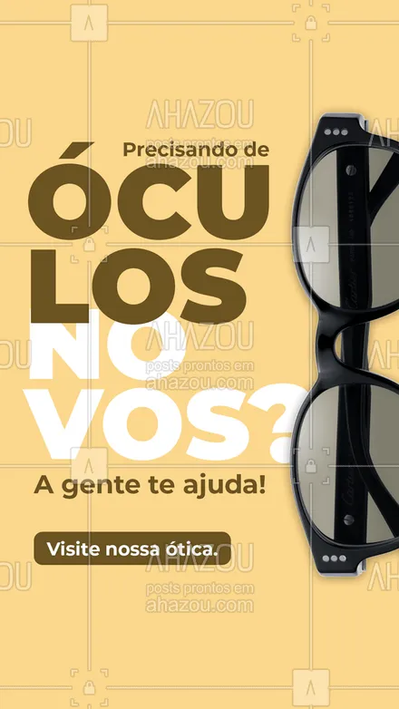 posts, legendas e frases de óticas  para whatsapp, instagram e facebook: Óculos velhos e surrados nunca mais, venha para a nossa ótica. 👓😎 #AhazouÓticas #oculos #oculosdegrau #oculosdesol #oticas #oculosnovo