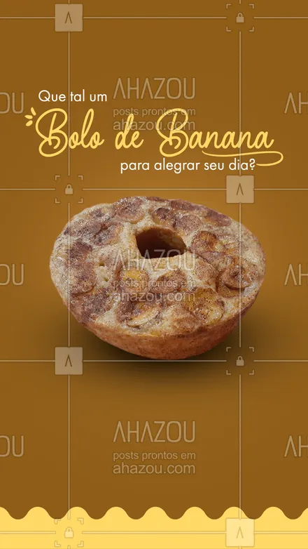posts, legendas e frases de confeitaria para whatsapp, instagram e facebook: O melhor bolo de banana que você já comeu.
Depois dele, com certeza, seu dia ficará melhor!
#ahazoutaste #confeitaria  #bolo  #doces  #confeitariaartesanal  #bolosdecorados 
