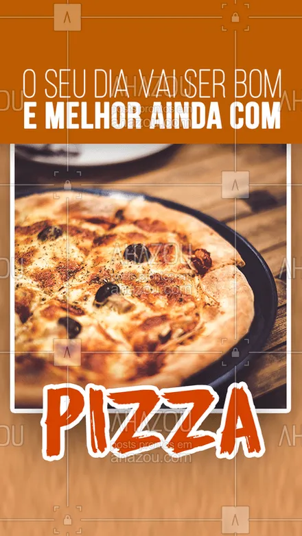 posts, legendas e frases de pizzaria para whatsapp, instagram e facebook: Até porque qualquer dia fica maravilhoso saboreando uma pizza ?
Peça já a sua ?
#pizza #sabores #delivery #bandbeauty #ahazou
