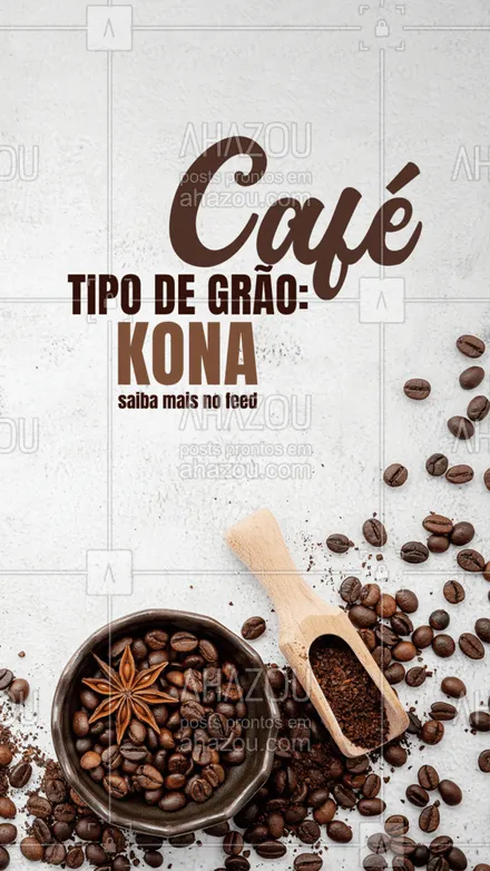 posts, legendas e frases de cafés para whatsapp, instagram e facebook: Recebe este nome porque é cultivado na cidade de Kona, Havaí. O clima local e o solo vulcânico da região são propícios para o cultivo dessa variedade exótica de arábica. Entre os cafés gourmet, o Kona é um dos mais requisitados. Para algumas pessoas, este é o melhor café do mundo.
 #barista  #café #ahazoutaste #cafeteria  #coffee  #coffeelife 