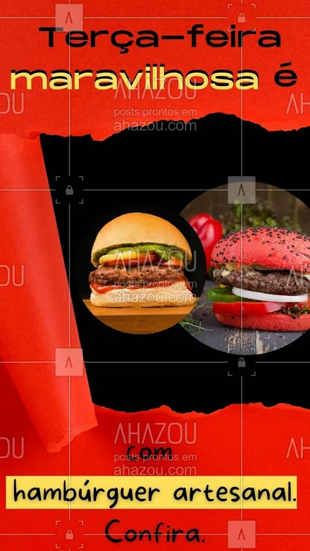 posts, legendas e frases de hamburguer para whatsapp, instagram e facebook: Confira nosso cardápio e escolha o que mais combina com você. Carne no ponto que você preferir,  acompanhado do nosso molho especial e o pão que você desejar. 
#ahazoutaste #hamburgueriaartesanal  #hamburgueria  #burgerlovers  #burger  #artesanal 
