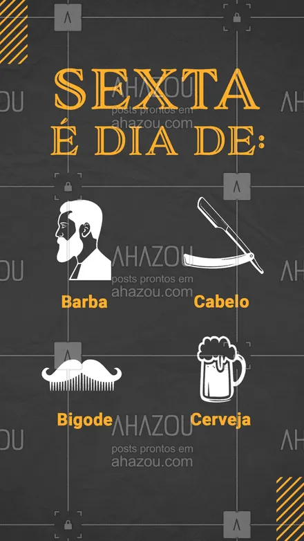 posts, legendas e frases de barbearia para whatsapp, instagram e facebook: O esquenta para o fim de semana é aqui além de aproveitar uma cerveja gelada, você fica com o visual perfeito para curtir bastante! Entre em contato e agende o seu horário! #barberLife #barbeirosbrasil #barbeiro #barberShop#AhazouBeauty #barbearia #barba #cuidadoscomabarba #barber #AhazouBeauty 