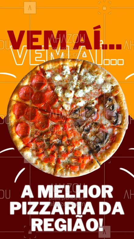 posts, legendas e frases de pizzaria para whatsapp, instagram e facebook: Estamos chegando XXXXX (nome da cidade)! É com prazer que te avisamos que a inauguração da melhor pizzaria da região será no dia XX/XX! Save the date! #ahazoutaste #pizzalife #pizza #pizzaria #pizzalovers