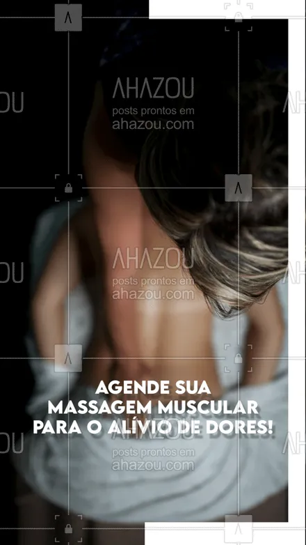 posts, legendas e frases de massoterapia para whatsapp, instagram e facebook: Não sofra com dores, agende sua massagem muscular!
#AhazouSaude #massagemmuscular #massagem  #relax  #massoterapeuta  #massoterapia 