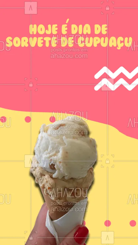 posts, legendas e frases de gelados & açaiteria para whatsapp, instagram e facebook: Chega de sofrer com esse calor todo. Venha nos visitar e refresque-se com essa maravilha que é o nosso sorvete de cupuaçu. #cupuaçu #gelados #icecream #ahazoutaste #sorvete #sorveteria #sorvetedecupuaçu #sabor #qualidade #opções #cardápio
