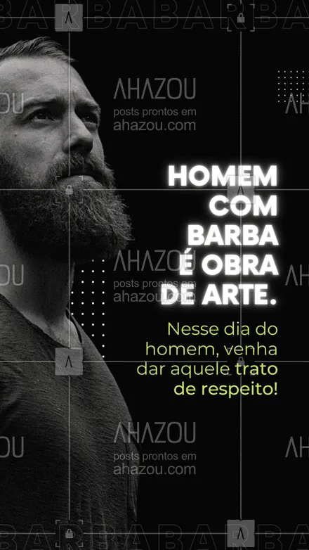 posts, legendas e frases de barbearia para whatsapp, instagram e facebook: O cuidado que sua barba precisa está aqui. Agende seu horário e vem pra cá! 😎
#diadohomem #AhazouBeauty #barba  #barbearia  #barbeiro  #barbeiromoderno  #barbeirosbrasil  #barber 