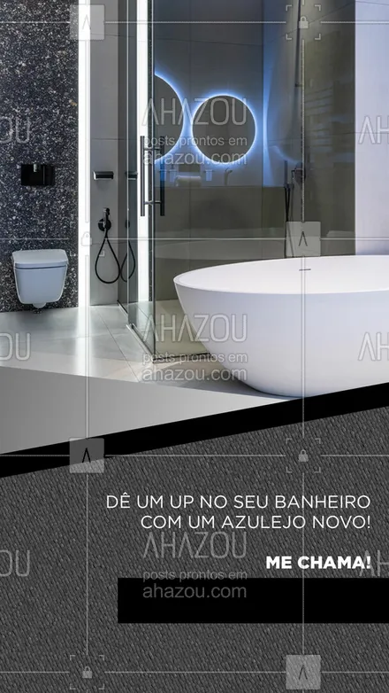 posts, legendas e frases de pedreiro para whatsapp, instagram e facebook: E aí, vamos de azulejos novos para o banheiro? ?
#azulejos #aplicacaodeazulejos  #AhazouServiços #banheiro #pedreiro #reforma