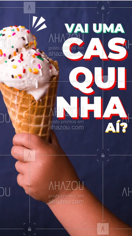 posts, legendas e frases de gelados & açaiteria para whatsapp, instagram e facebook: Bateu vontade? Venha experimentar nossa casquinha deliciosa ?? #casquinha #sorvete #gelado #sorveteria  #ahazoutaste  #icecream