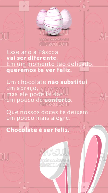 posts, legendas e frases de doces, salgados & festas para whatsapp, instagram e facebook: Queremos compartilhar essa felicidade com você ?

#chocolate #páscoa #felicidade #Ahazoutaste