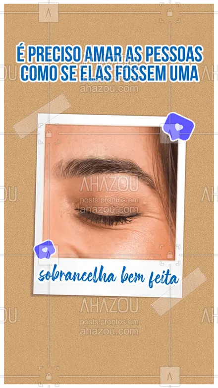 posts, legendas e frases de cílios & sobrancelhas para whatsapp, instagram e facebook: Assim fica fácil né? ?
#sobrancelha #amor #ahazou