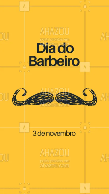 posts, legendas e frases de barbearia para whatsapp, instagram e facebook: Venha celebrar comigo a data! #diadobarbeiro #ahazou #barbeiro #homens 