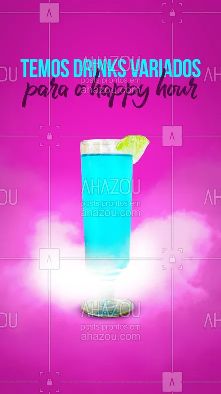 posts, legendas e frases de bares para whatsapp, instagram e facebook: O seu happy hour pode ficar ainda melhor se tiver nossos maravilhosos drinks para acompanhar. 🍸#drinks #ahazoutaste #bar #lounge



