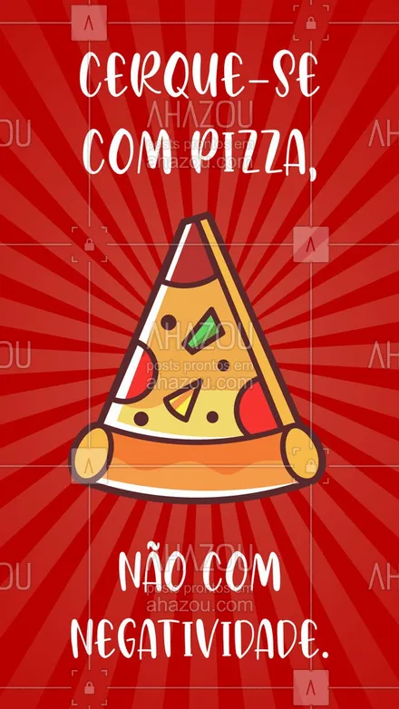 posts, legendas e frases de pizzaria para whatsapp, instagram e facebook: Tudo fica melhor com pizza, não é mesmo?  #ahazoutaste #pizza #pizzalovers #pizzalife 