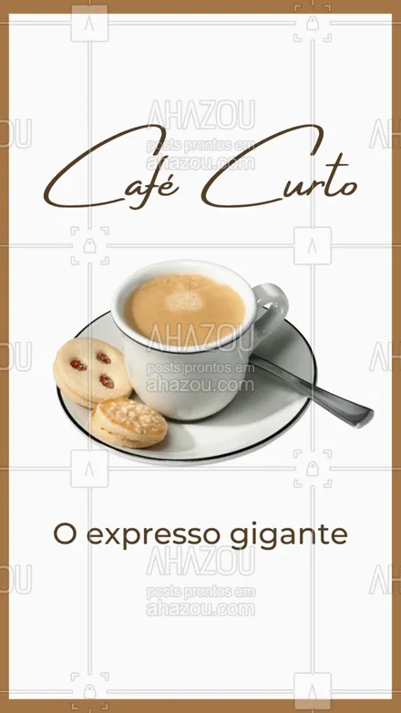 posts, legendas e frases de cafés para whatsapp, instagram e facebook: O café curto é o próprio café expresso, só que ele é servido numa quantidade muito maior.
#ahazoutaste #barista  #café  #cafeteria  #coffee  #coffeelife 