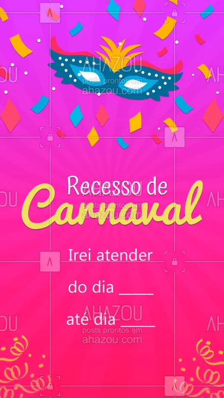 posts, legendas e frases de assuntos gerais de beleza & estética para whatsapp, instagram e facebook: #stories #ahazou #carnaval
