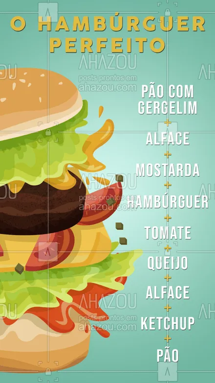 posts, legendas e frases de hamburguer para whatsapp, instagram e facebook: #stories #ahazou #hamburguer