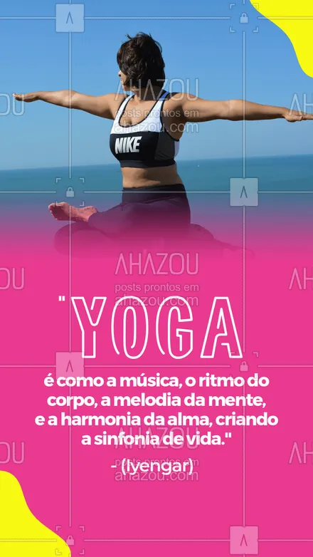 posts, legendas e frases de yoga para whatsapp, instagram e facebook: Permita-se sentir e ouvir a sinfonia da vida. Medite e libere-se das amarras que lhe impedem de prosseguir. #AhazouSaude #meditaçao #namaste  #yoga  #yogainspiration  #yogalife #motivacional