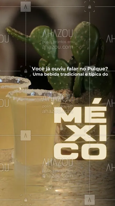 posts, legendas e frases de cozinha mexicana para whatsapp, instagram e facebook: Se você quer provar um drink típico do Mexico, mas não gosta da tequila, o Pulque pode ser para você. Feito através do da fermentação do agave, essa bebida pode ser consumida pura (amarga) ou com mel para deixa-la doce. E aí você anima provar? #comidamexicana #cozinhamexicana #nachos #texmex #vivamexico #ahazoutaste#dicas #sabor #qualidade #tradição