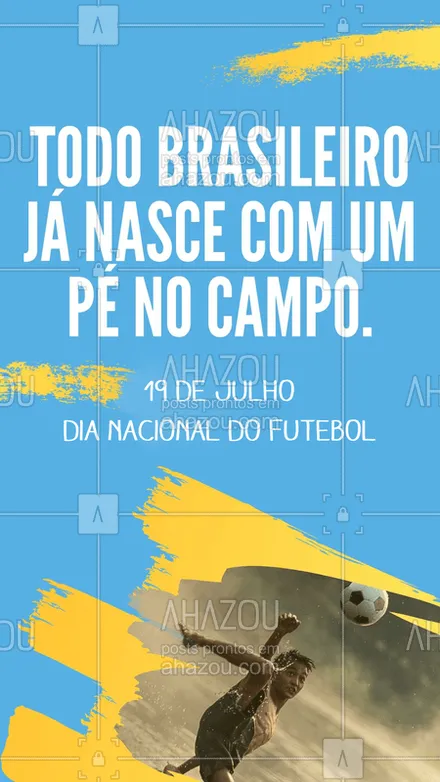 posts, legendas e frases de posts para todos para whatsapp, instagram e facebook: Feliz Dia Nacional do Futebol! Só pra quem já viveu grandes emoções! #futebol #soccer #ahazou #brasil