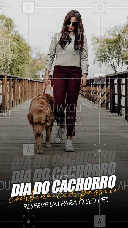 posts, legendas e frases de dog walker & petsitter para whatsapp, instagram e facebook: Seu cachorro merece um dia muito especial, e para isso se concretizar presenteie ele com um passeio MEGA DIVERTIDO!
Entre em contato.
#AhazouPet #diadocachorro  #doglover  #dogwalk  #dogwalker 
